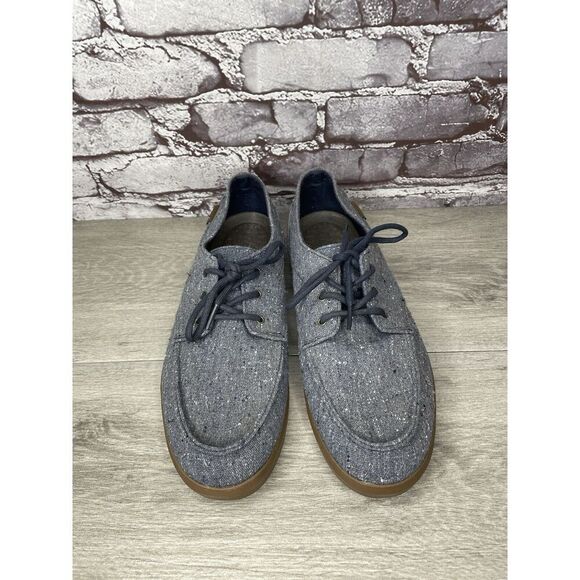 Reef Deck Hand 2 TX Gray Blue Canvas Boat Lace Up Beach Sneakers Men 10M US/43EU - Picture 9 of 16